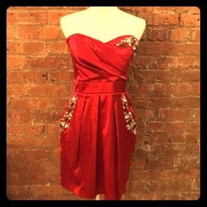 Arden B Jeweled Formal Mini Dress